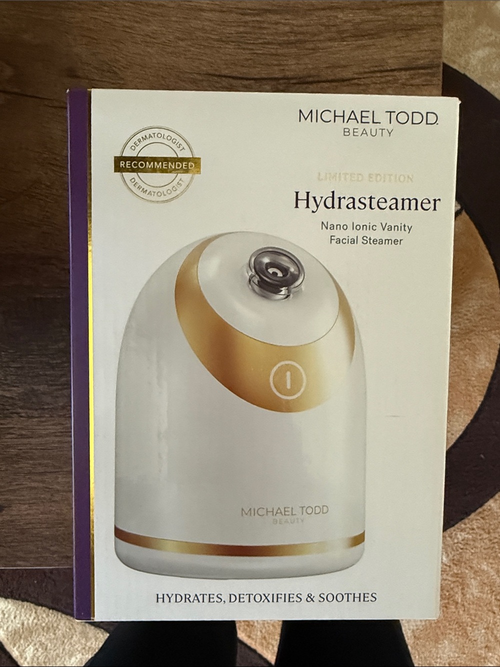 Michael Todd Beauty Hydrasteamer Nano Ionic Facial Steamer - White & Gold